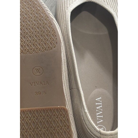 Vivaia Margot 2.0 Square Toe V-Cut Flats Shoes EU 39.5 US 8.5 Almond - Picture 5 of 5